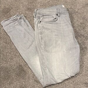 Topman Light Gray Skinny Jeans